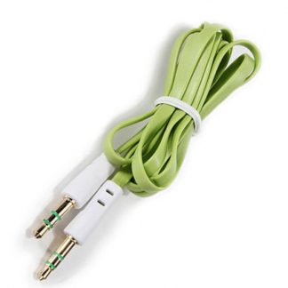 3.5mm (male) to 3.5mm (male) Audio Jack Plug Stereo Aux Lead Wire Cable Green