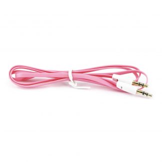 3.5mm (male) to 3.5mm (male) Audio Jack Plug Stereo Aux Lead Wire Cable Pink