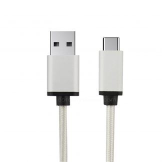 Apple MacBook USB-C to USB-A (Reversible) Charge 'n Sync / Laptop PC / Charger Silver 1m Cord Wire Lead Cable