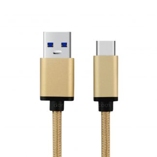 Apple MacBook Laptop PC USB-C to USB-A 3.1 Data Sync Gold Wire Lead Cable