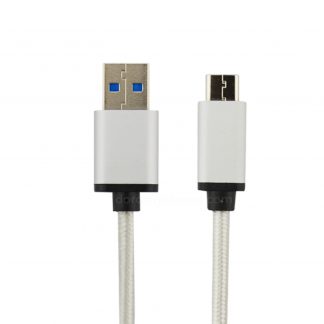 Samsung Galaxy S8+/A7 USB-C 3.1 to USB-A Charger Laptop PC Silver Cord Lead Wire Cable