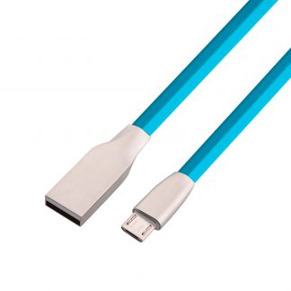 Microsoft Lumia 650, 640 XL, 535, 435 Micro-USB-B Charger & Data Sync Laptop PC Lead Wire Cord Cable - Blue