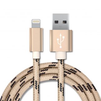 Bastec Lightning to USB Cable for Apple iPhone - Gold