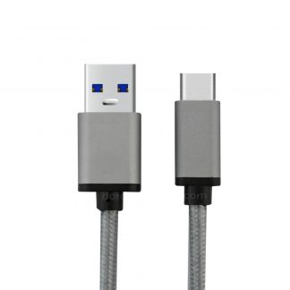 Xiaomi Mi 4C/4S, 5 Plus Mobile Phone USB-C to USB-A 3.1 Charging Charge 'n Sync Data Laptop PC Grey (Gray) Lead Cable