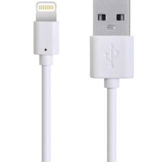 iPhone 6S Plus, SE, 5S, 5C, iPad Air 2 Mini 4, 3 & iPod Touch Nano USB Data Charger Lightning 2m Lead Wire Cord Cable - White